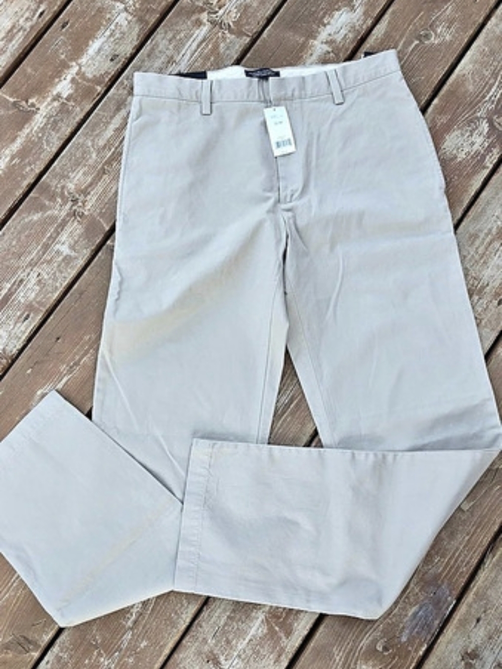 Banana Republic Straight Fit Chino Pants in Gray Waist 32x34 NWT